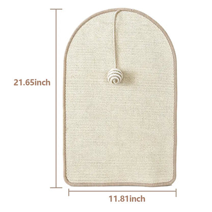 Durable Cat Scratch Pads Wall Sofa Claw Grinding Board Stickers Pet Accessories Natural Sisal Scratcher Easy to Use Versatile for Various Cat Breeds