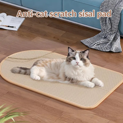 Durable Cat Scratch Pads Wall Sofa Claw Grinding Board Stickers Pet Accessories Natural Sisal Scratcher Easy to Use Versatile for Various Cat Breeds