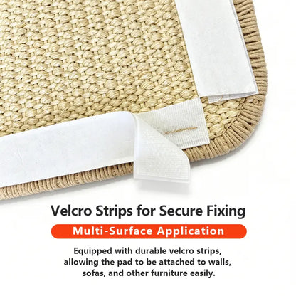 Durable Cat Scratch Pads Wall Sofa Claw Grinding Board Stickers Pet Accessories Natural Sisal Scratcher Easy to Use Versatile for Various Cat Breeds